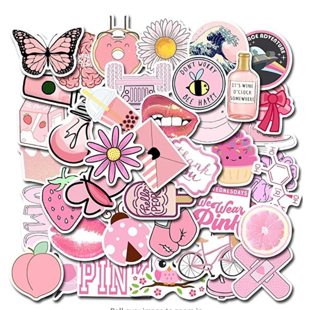 3/$30 VSCO Sticker Pack 25 Pink